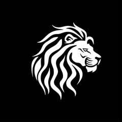 Lion - Minimalist and Flat Logo - Vector illustration