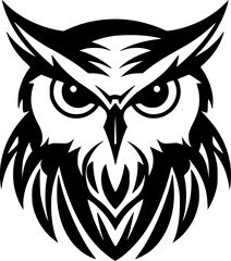 Owl | Minimalist and Simple Silhouette - Vector illustration