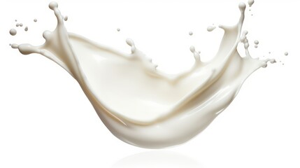 milk splash isolated on white background