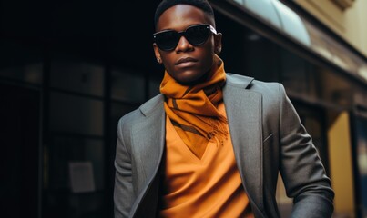 Obraz premium close up portrait of a stylish model