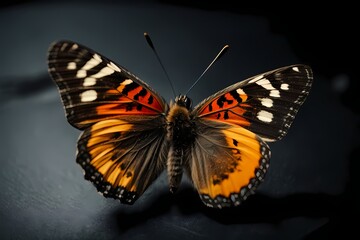 Fototapeta premium butterfly on a black background