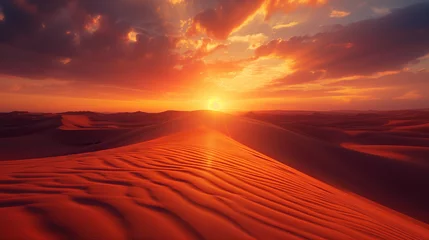 Photo sur Aluminium Rouge 2 sunset in the desert