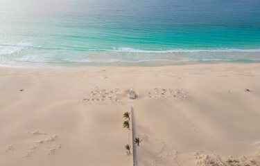 beach in the morning at Boa Vista Islada