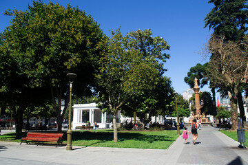 the main square of the city of Concepción