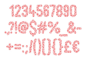 Versatile Collection of Love Lock Numbers and Punctuation for Various Uses
