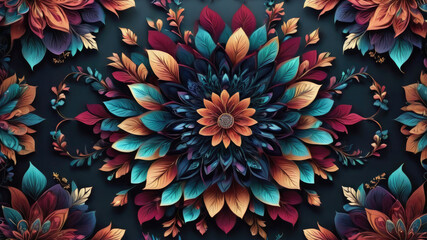Fototapeta na wymiar Seamless floral pattern, Seamless floral background, flower pattern background, flower pattern illustration. flower texture wallpaper