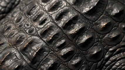 Wild Patterns: A Close-up of Crocodile Skin