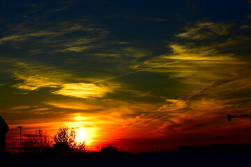 Fototapeta premium Power of sunset