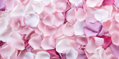 Obraz premium Romantic Pink Rose Petal Beauty on Soft Floral Background