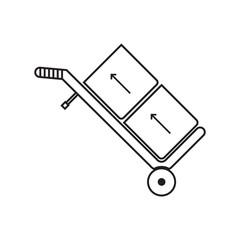 Hand truck icon