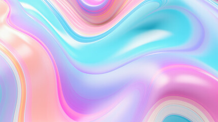 Fototapeta premium Abstract colorful background with lines.3D solid fluid holographic.