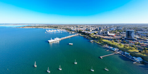 Geelong Waterfront and CBD in Australia