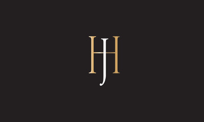 HJ, JH , J , H , Abstract Letters Logo Monogram