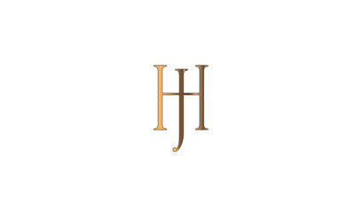 HJ, JH , J , H , Abstract Letters Logo Monogram