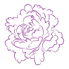 Flat flower icon