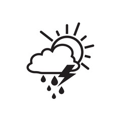 Rain cloud logo symbol icon design vector illustration