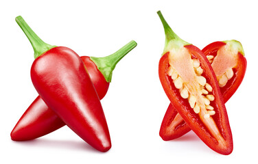 Fresh organic pepper isolated