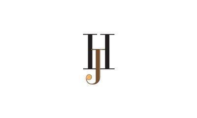 HJ, JH , J , H , Abstract Letters Logo Monogram