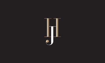 HJ, JH , J , H , Abstract Letters Logo Monogram