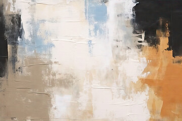 Aesthetic art texture in neutral colors. Hand painted acrylic background with paint brush strokes.	For design, print, wallpaper, poster, card, mural, rug, hanging picture