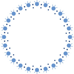 Circle Frame Dot Vector