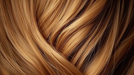 Closeup hair. Women's hairstyle. Hair texture