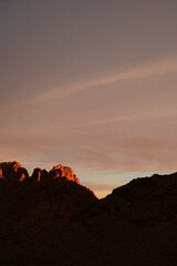 sunrise over the mountains