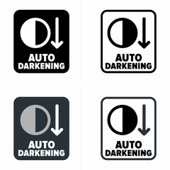 Auto Darkening vector information sign