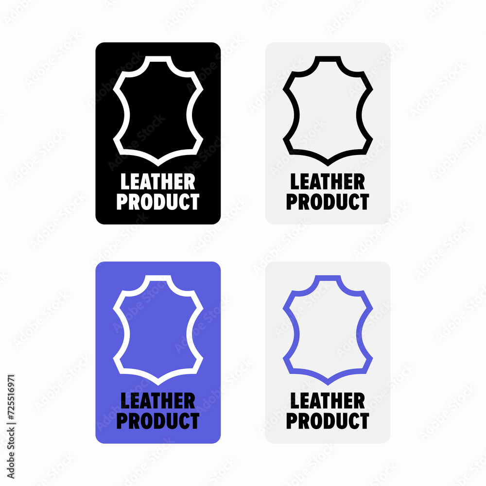 Canvas Prints leather product vector information sign