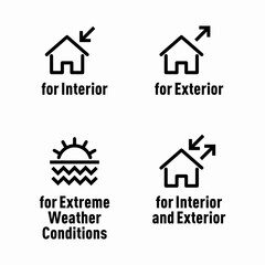 For Interior For Exterior For Extreme Weather Conditions information signs