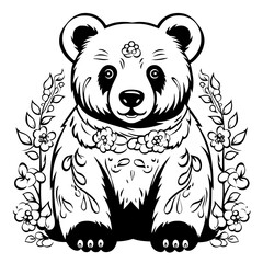 Bear clipart, valentine day, valentine clipart, cute bear svg, animal svg, animal eps, animal clipart, jungle png, tiger, animal, vector, tattoo, head, cat, wild, illustration, mammal, bear, logo, 