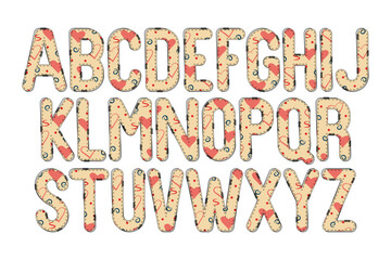 Versatile Collection of Vermilion Alphabet Letters for Various Uses