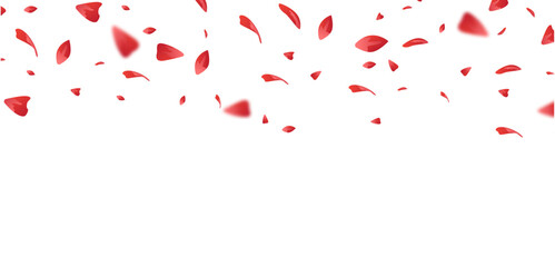 Red Rose Fly Vector Transparent Background. vector illustration