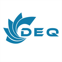 Fototapeta premium DEQ letter design. DEQ letter technology logo design on white background. DEQ Monogram logo design for entrepreneur and business