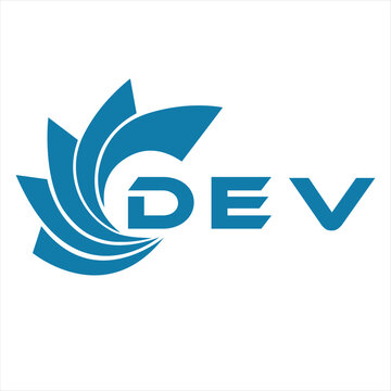 DEV letter design. DEV letter technology logo design on white background. DEV Monogram logo design for entrepreneur and business