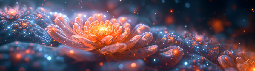Close-Up of Flower on Blurry Background fractal