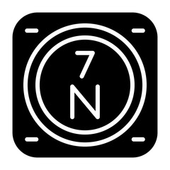 Nitrogen Vector Icon