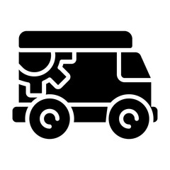 Fototapeta premium Delivery Truck Vector Icon