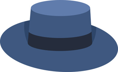 Flat Design Hat Illustration