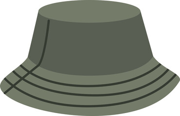 Flat Design Hat Illustration