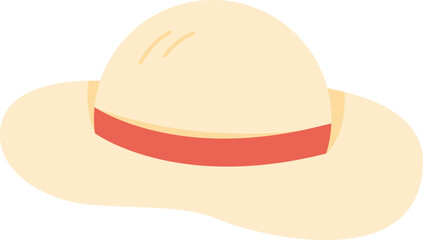 Flat Design Hat Illustration