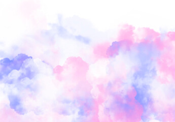 pastel colored clouds, cloudscape, on transparent background clip art clip art