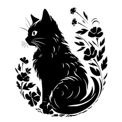 cat svg bundle, cat floral svg, car lover svg, animal svg bundle, domestic pet svg, cat mom svg, cat bundle svg, cat mama svg, cat printable svg, flower svg, plant svg, floral svg, silhouette cat, cat