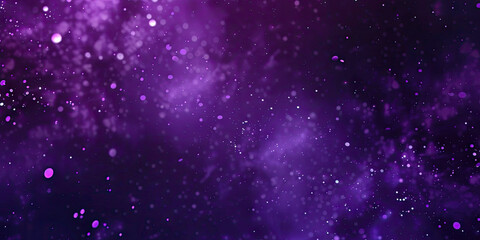 Purple Festive abstract Background, Abstract blurred festive background in purple and white colors with bokeh lights.Happy New Year Celebration Sparkles Banner, space for text 