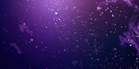 Purple Festive abstract Background, Abstract blurred festive background in purple and white colors with bokeh lights.Happy New Year Celebration Sparkles Banner, space for text