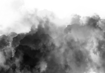 Foto op Canvas cloudscape of rain and storm clouds 3d illustration transparent background clip art © Soaps