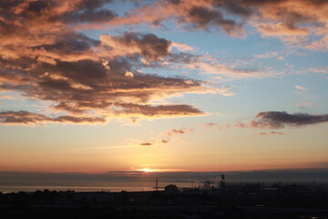 sunrise over the Mediterranean sea