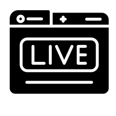 Live Stream Vector Icon