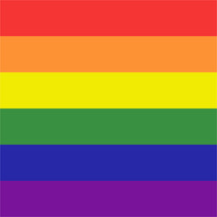 Pride flag illustration. Lgbt community symbol in rainbow colors. Vector backdrop for your design.