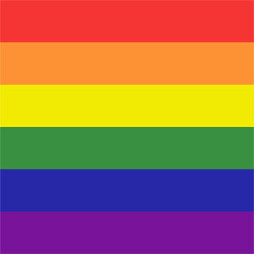 Pride flag illustration. Lgbt community symbol in rainbow colors. Vector backdrop for your design.
